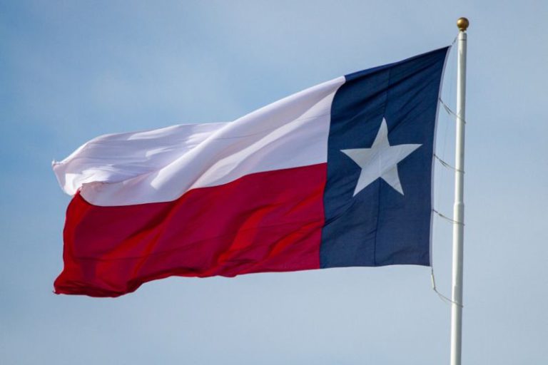 Texas - blue and red star flag