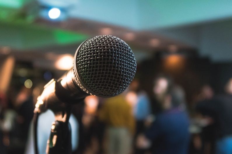 Event - silver corded microphone in shallow focus photography