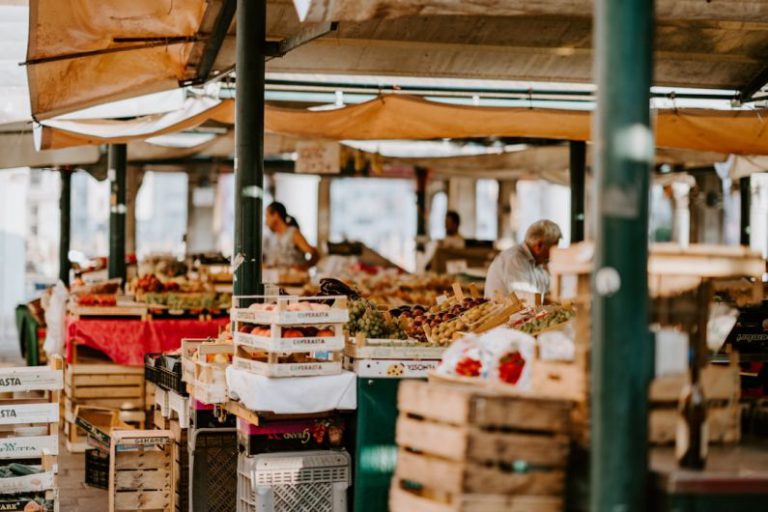 Farmers Market - man in fruit market