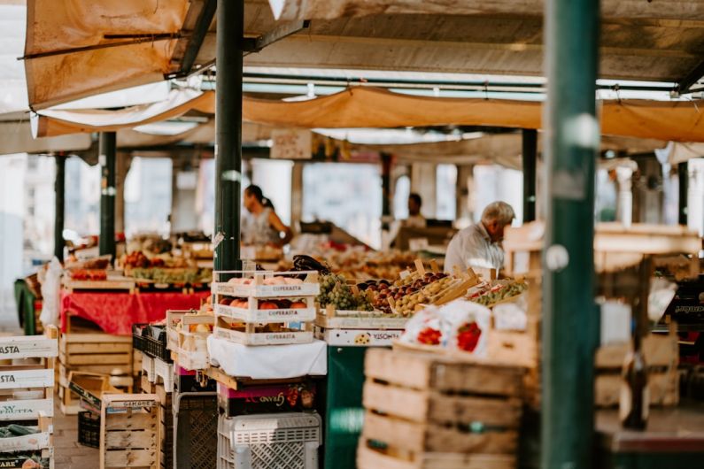 Farmers Market - man in fruit market