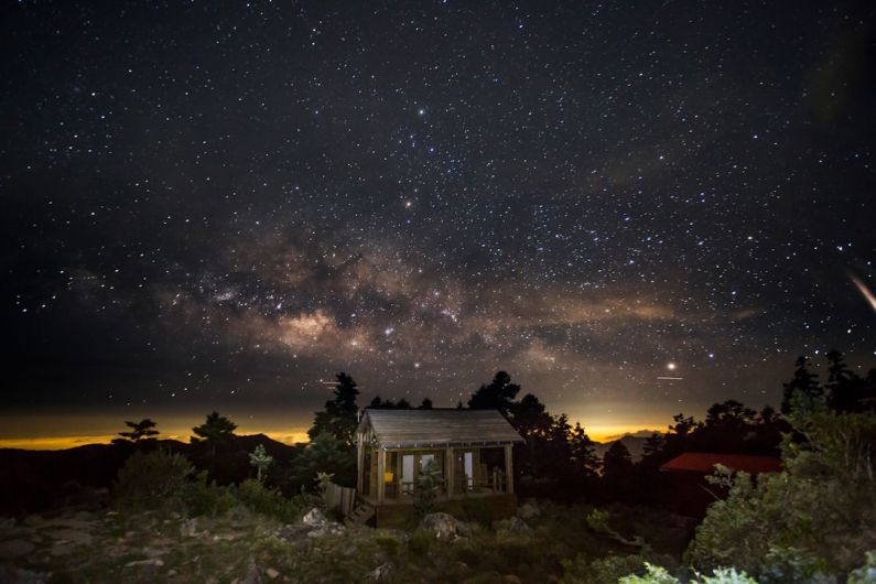 Outdoor - house surrounded by trees during nighttime